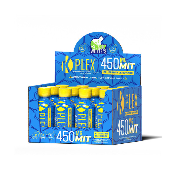Prof Whyte's K Plex Liquid Kratom Extract Shot Display Of 12 (450MG)