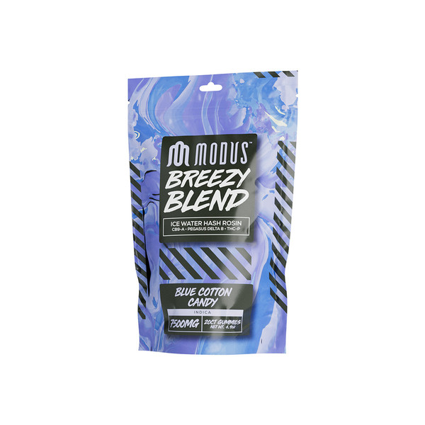 Modus Breezy Blend Ice Water Hash Rosin Infused Gummies Display OF 5 (7500MG)