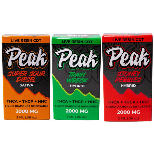 CannaAID Peak Blend THCA + HHC Disposable Vape Display Of 5 (2G)