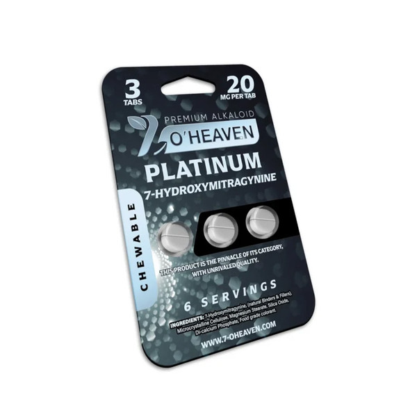 7 O'Heaven 7 Hydroxymitragynine PLATINUM Edition Premium Alkaloid Chewable Tablets (20MG)