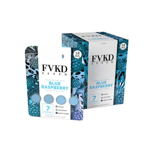 FVKD Seven 7 Hydroxy Kratom Tablets Display Of 10 (18MG)