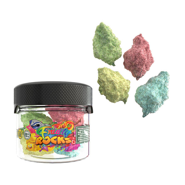 Hidden Hills Club Rainbow Rocks THCA Diamond Isolate Dusted Flower Display Of 8 (3.5G)