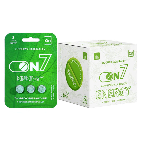 ON 7 Energy Green 7 Hydroxymitragynine Kratom Tablets (20MG)