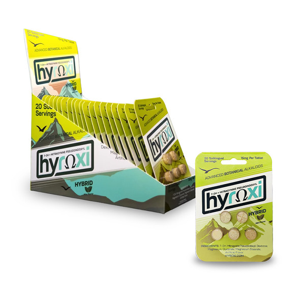 Hyroxi Hybrid Edition 7OH + Pseudo Kratom Mitragynine Tablets (15MG)