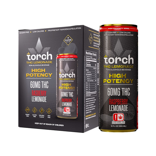 Torch High Potency THC Drinks Display Of 4 (60MG)