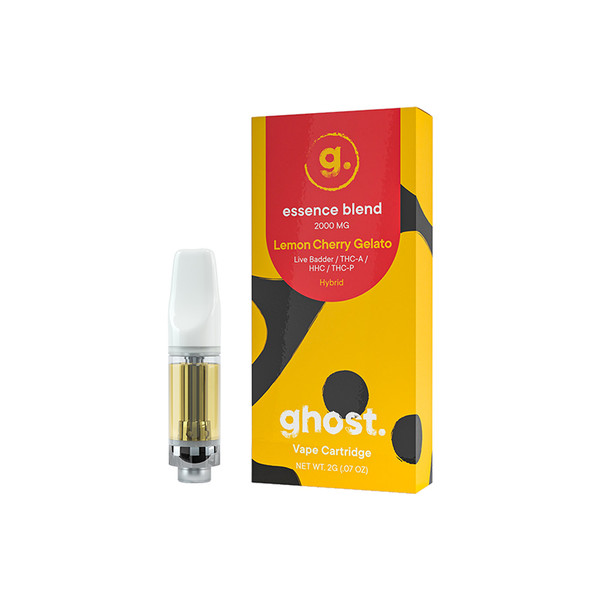 Ghost Essence Blend Live Badder THCA Cartridges Display Of 5 (2G)