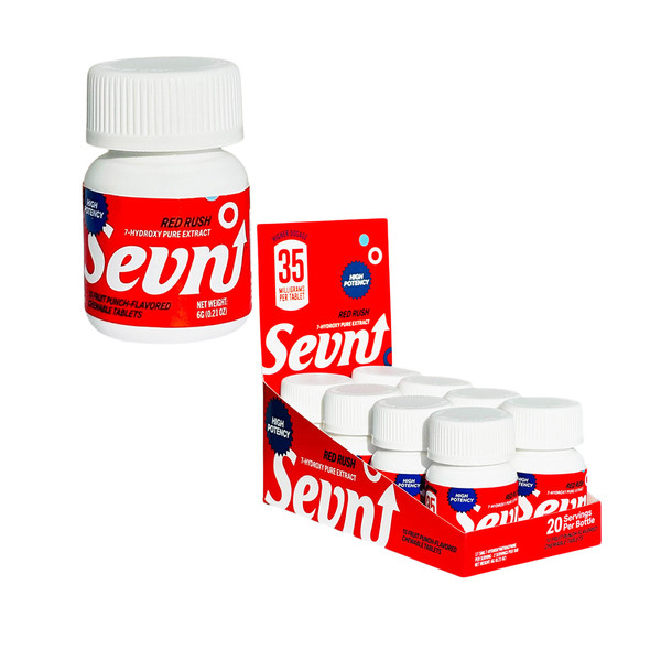 Sevn High Potency 7 Hydroxymitragynine Chewable Tablet Jars (35MG)