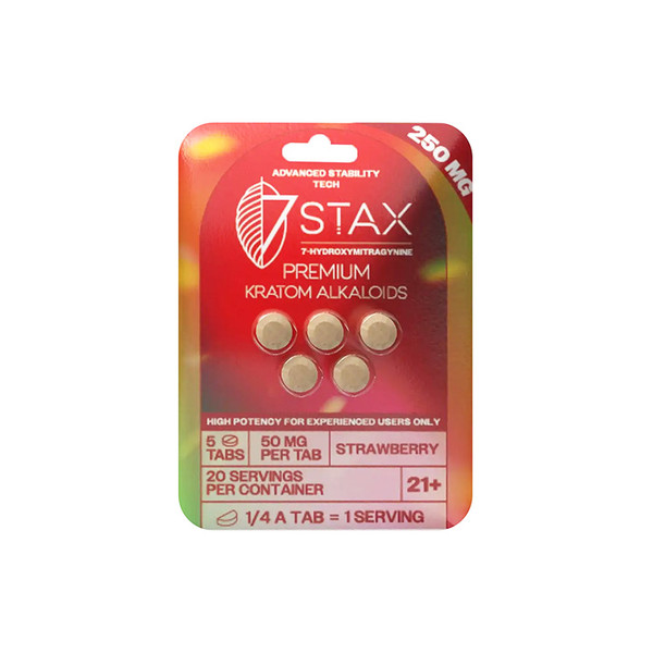 7STAX Premium Kratom Alkaloids 7 Hydroxy Tablets (50MG)