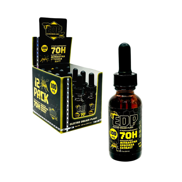 EDP 7OH Mit Kratom 30ML Liquid Extract Display of 12 (100MG) NEW