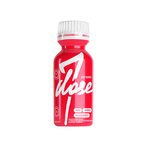 7DOSE Advanced Kratom Alkaloids Pseudo 7 Hydroxy Extract Shot Display Of 12 (40MG)