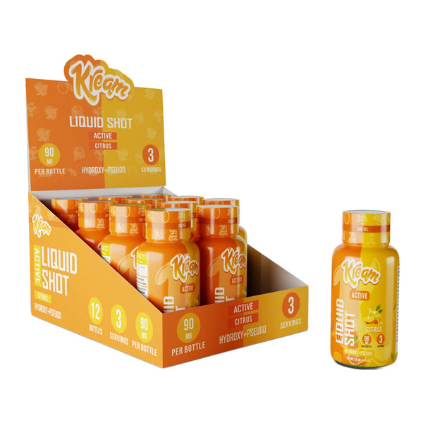 Kream Active Edition 7 Hydroxy + Pseudo Liquid Shot Display Of 12 (90MG)