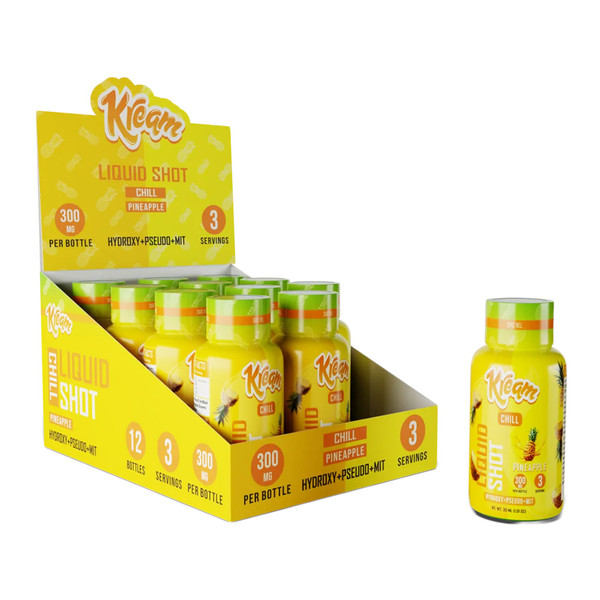 Kream Chill Edition MIT + 7 Hydroxy + Pseudo Liquid Shot Display Of 12 (300MG)