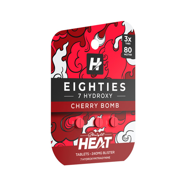 Straight Heat Kratom Eighties Edition High Potency 7 Hydroxy Tablets (80MG)