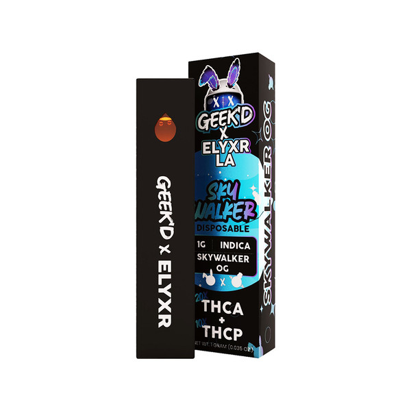 Geek'D X Elyxr LA Skywalker THCA + THCP Disposables Display Of 10 (1G)