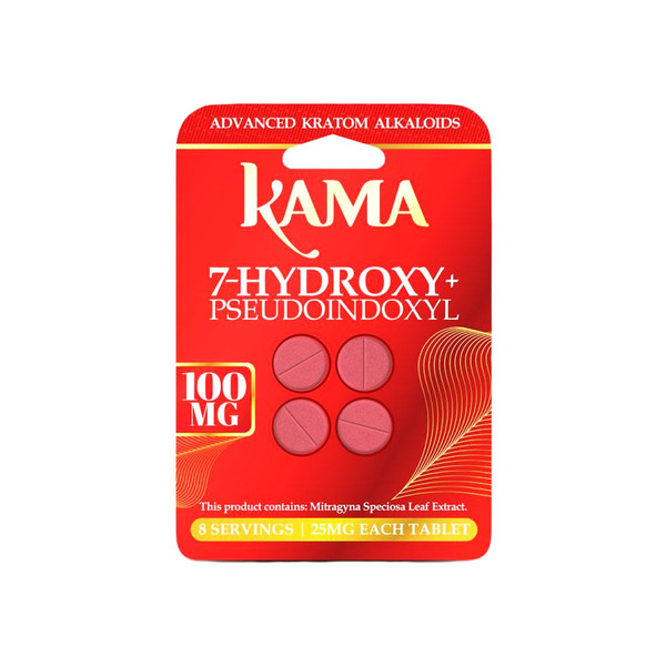 KAMA Advanced Kratom Alkaloids Pseudo + 7 Hydroxy 4CT Tablets (25MG)