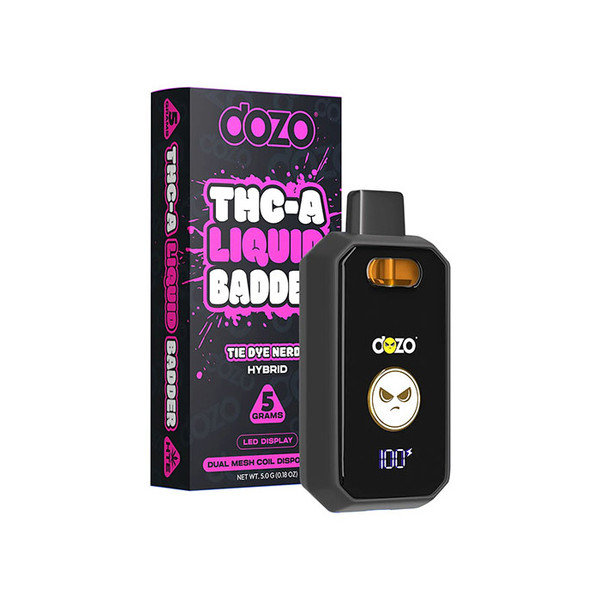 DOZO THCA Liquid Badder HTE Disposable Display Of 5 (5G)