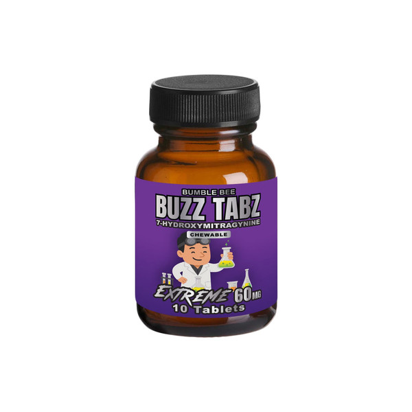 Bumble Bee Kratom Buzz Tabz Extreme 7 Hydroxy Chewable Tablets (60MG)