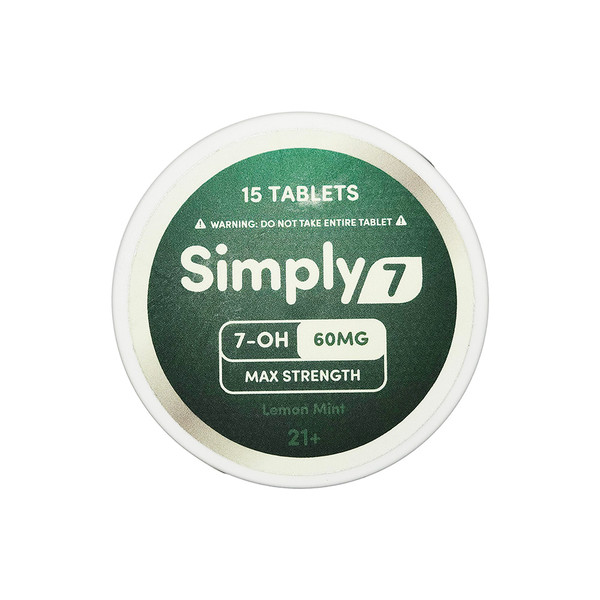 Simply7 Max Strength 7 Hydroxymitragynine Extract Tablets (60MG)