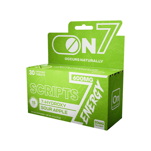 ON 7 Scripts 7 Hydroxymitragynine Kratom Tablets (20MG)
