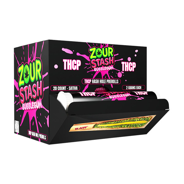 Zour Stash THCP Liquid Diamonds Hash Hole Prerolls Display Of 20 (2G)