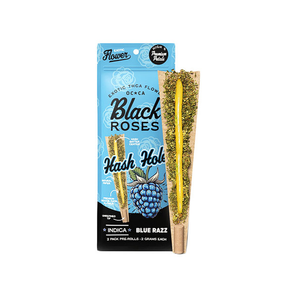 Black Roses Exotic Hash Hole THCA Pre Rolls 2CT Display Of 10 (2G)
