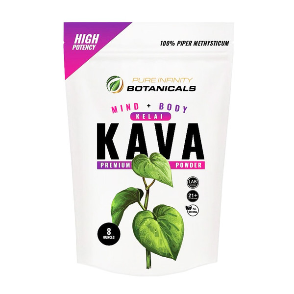 Pure Infinity Botanicals Premium Kelai Kava Powder (8oz)