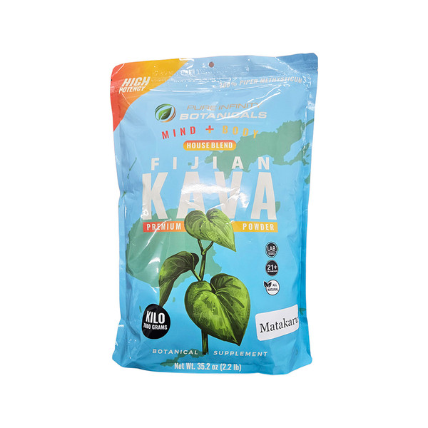 Pure Infinity Botanicals Premium Matakaru Fijian Kava Powder (1 Kilo)