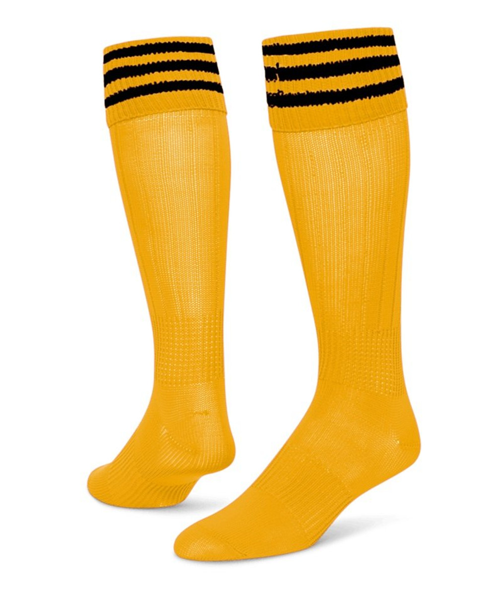 Men's Royal Blue and Golden Yellow Striped Socks