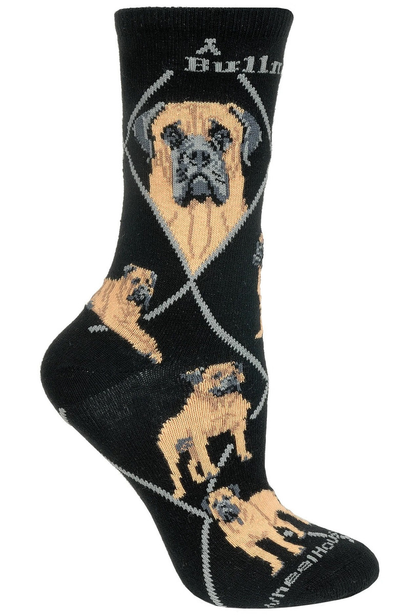 Bullmastiff Crew Novelty Socks