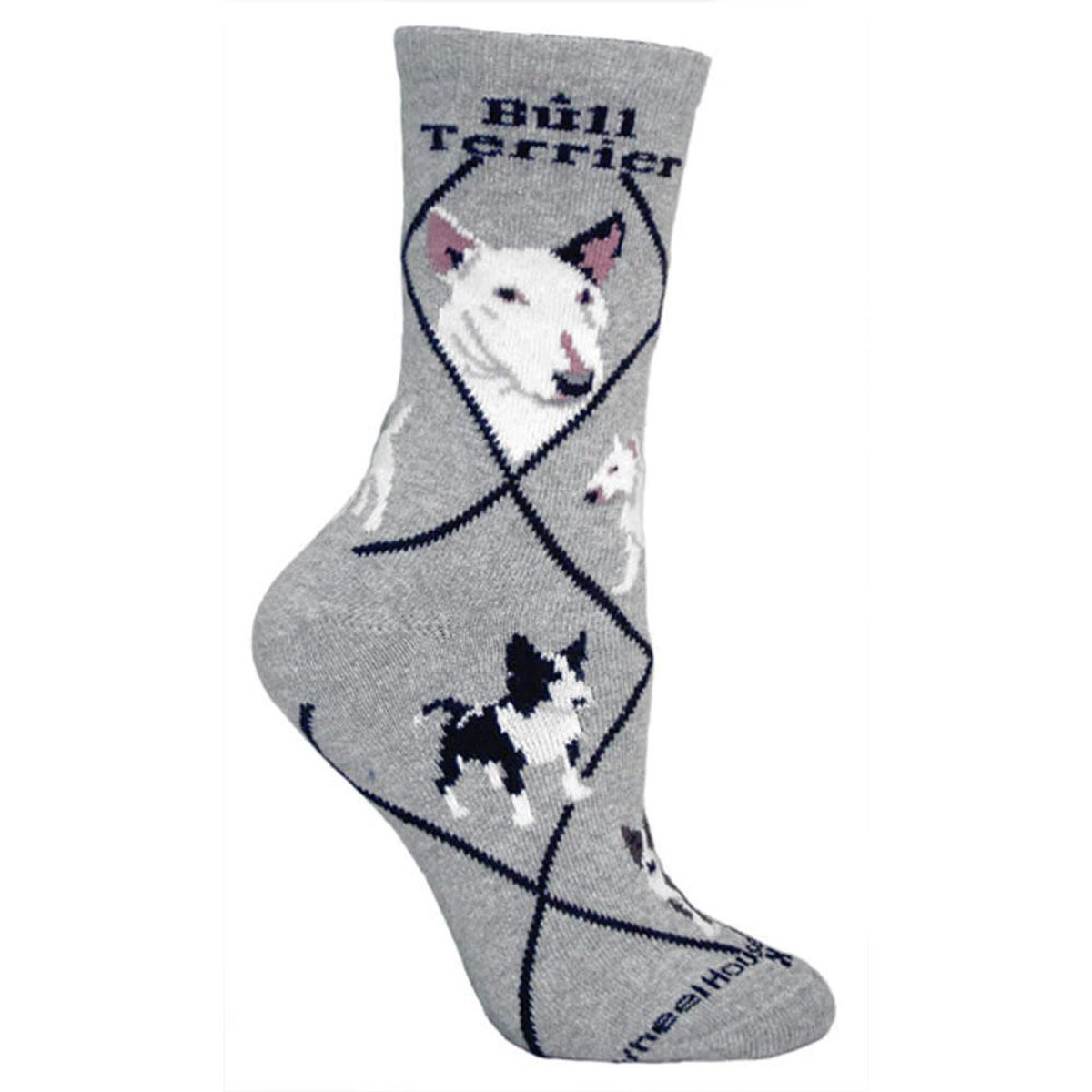Bull Terrier Crew Novelty Socks
