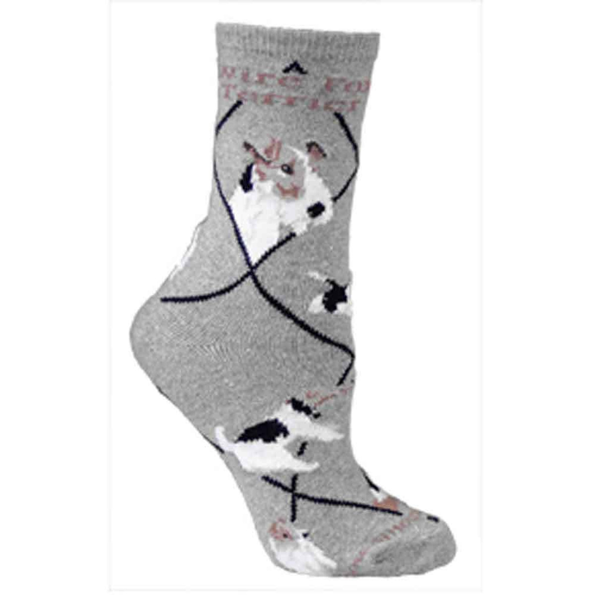 Wire Fox Terrier Crew Novelty Socks