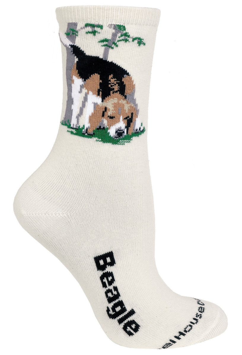 Beagle Label Crew Novelty Socks