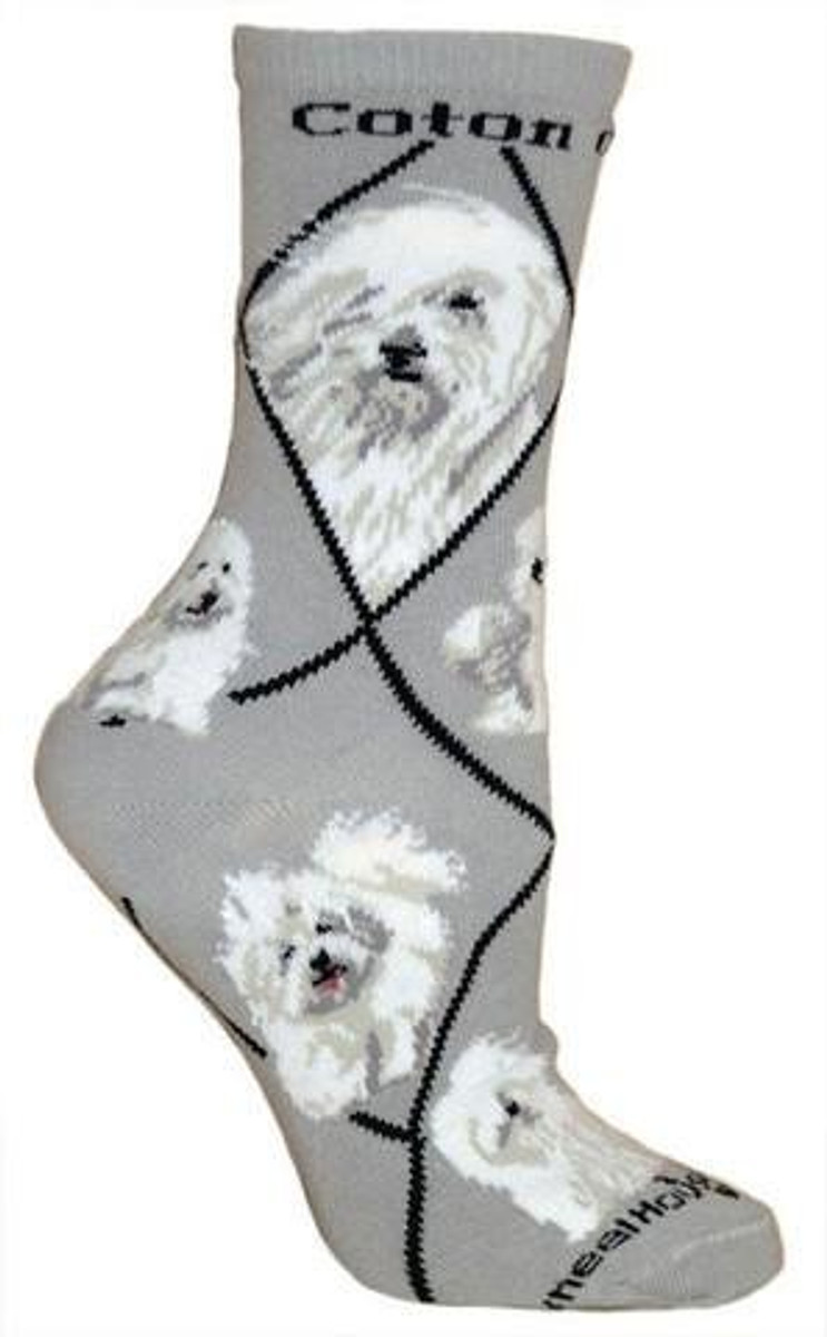 Coton de Tulear Crew Novelty Socks