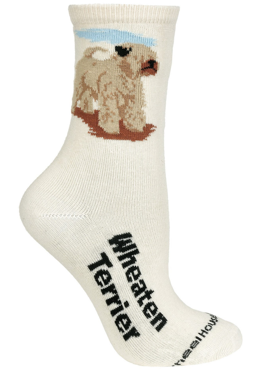 Wheaten Label Crew Novelty Socks