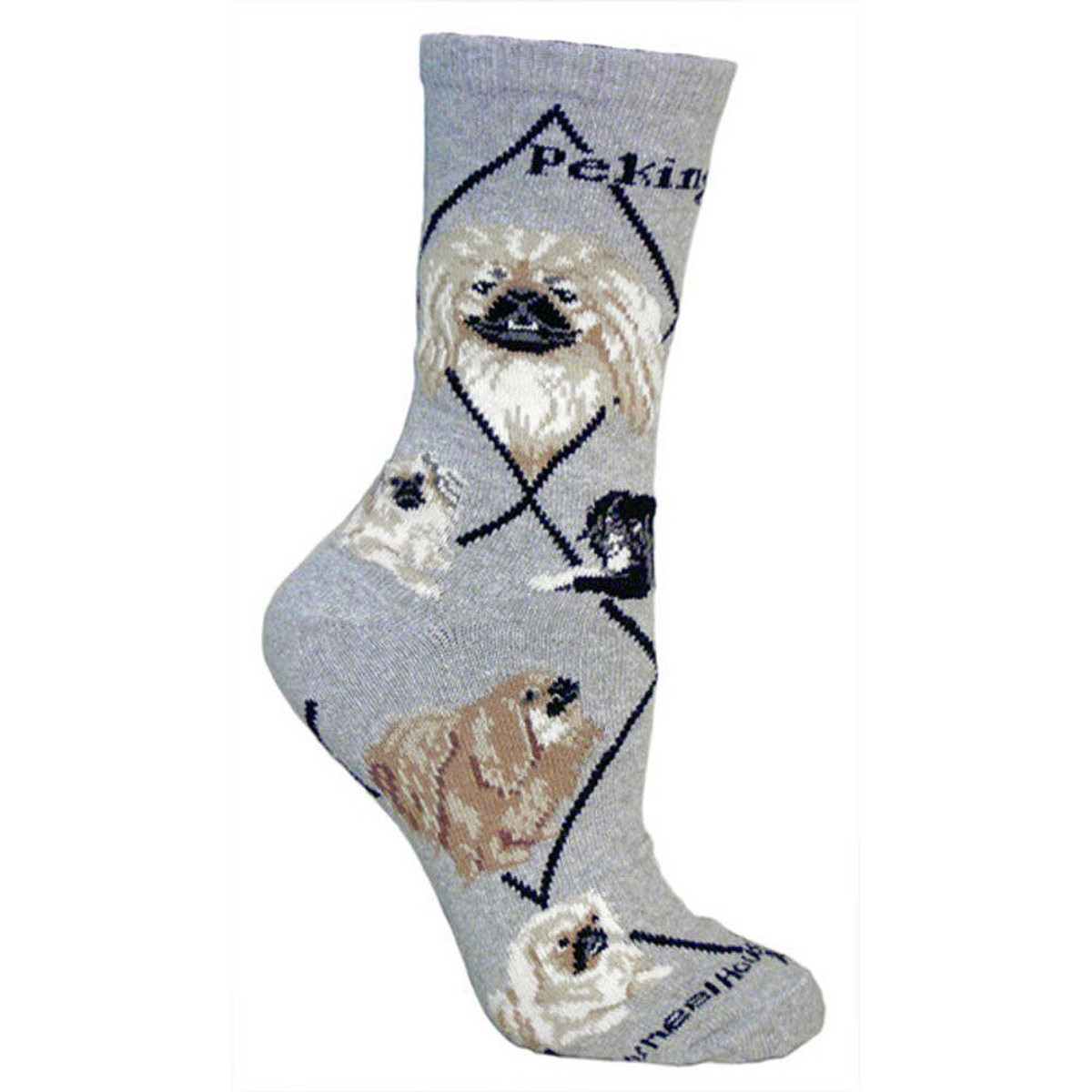 Pekingese Crew Novelty Socks