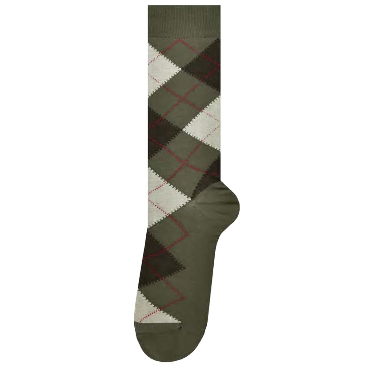 Men's Argyle Mid-Calf Dress Socks - Mocha