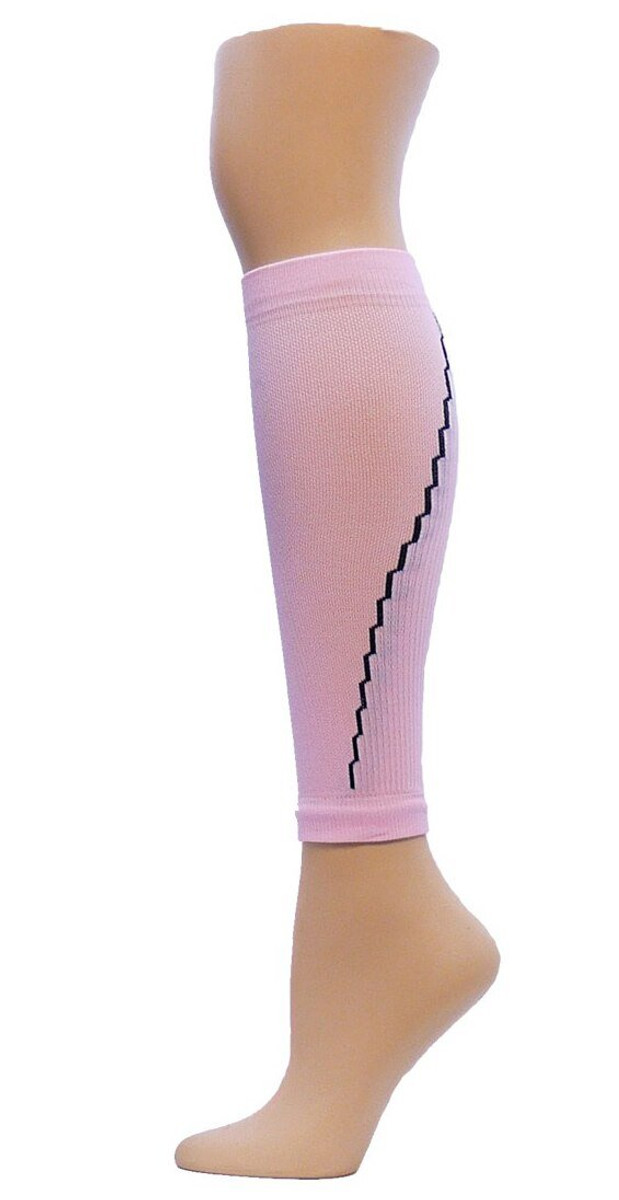 Solid Compression Leg Sleeves - Pink