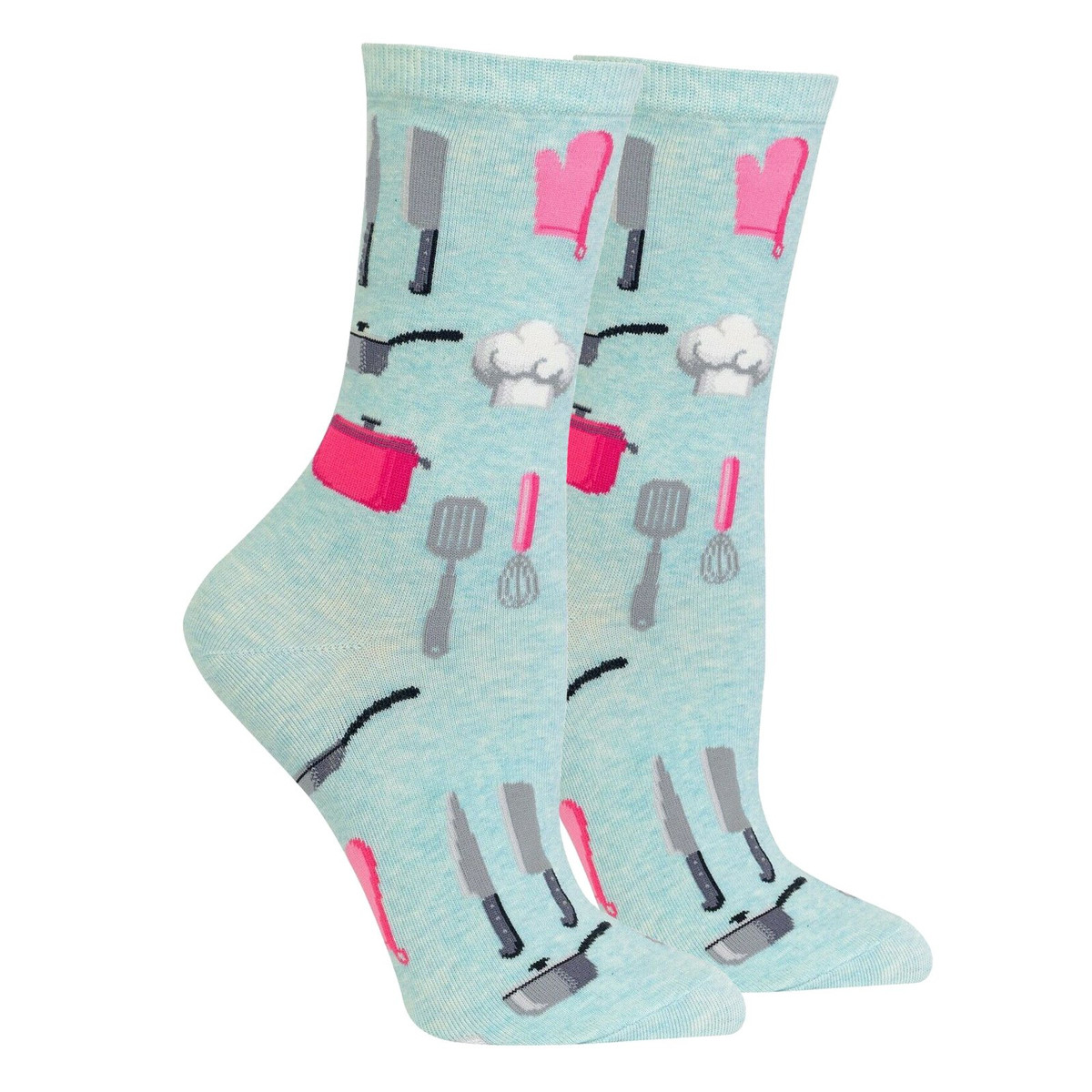 Women's Chef Crew Socks - Mint