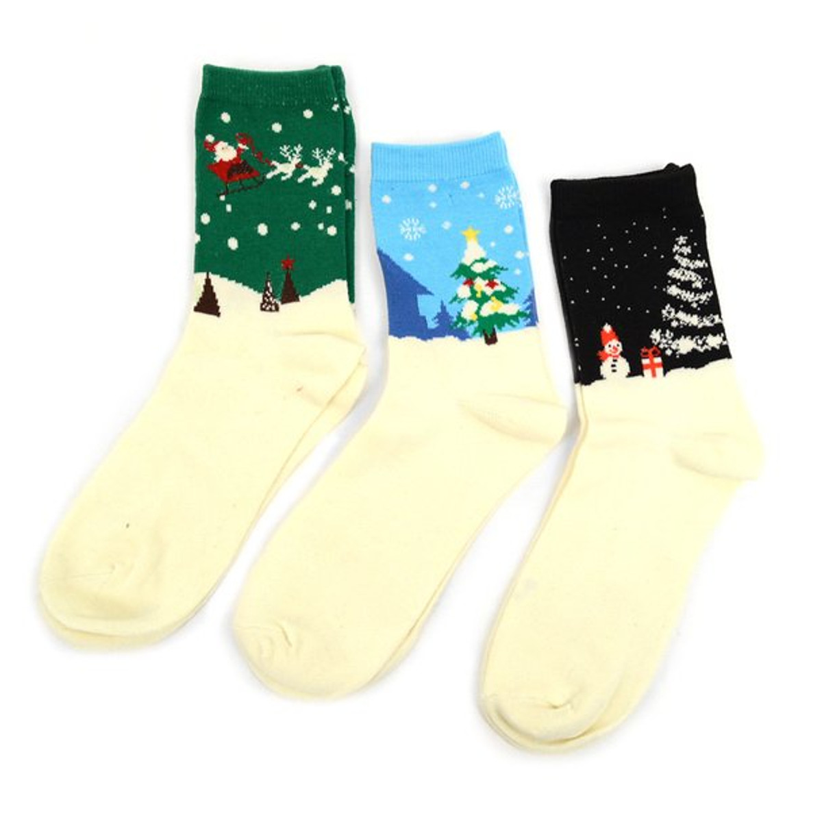 Women's Winter Wonderland Crew Novelty Socks 3 Pair Pack