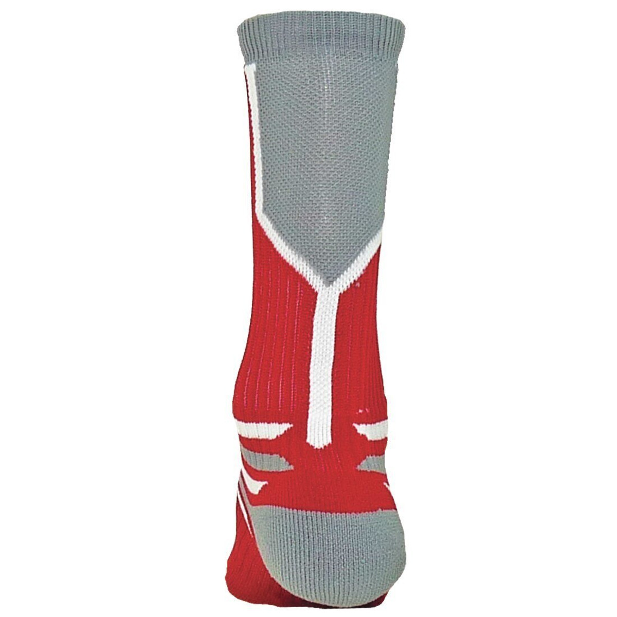 Prime Numbers Crew Sports Socks - (Single Sock) Red