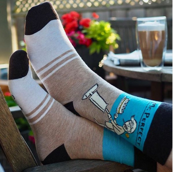 Men's Mr. Perfect Crew Novelty Socks