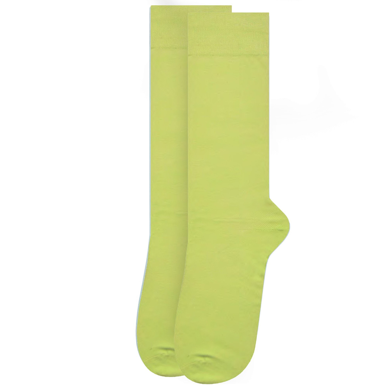 Men's Solid Small Size Dress Socks - Lime Men's Solid Small Size Dress Socks - Lime