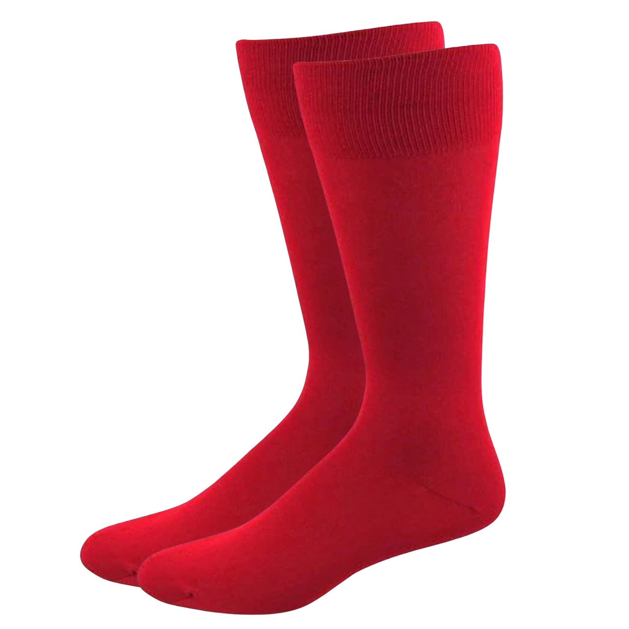 red mens dress socks Red Merino Wool Mid Calf Dress Socks