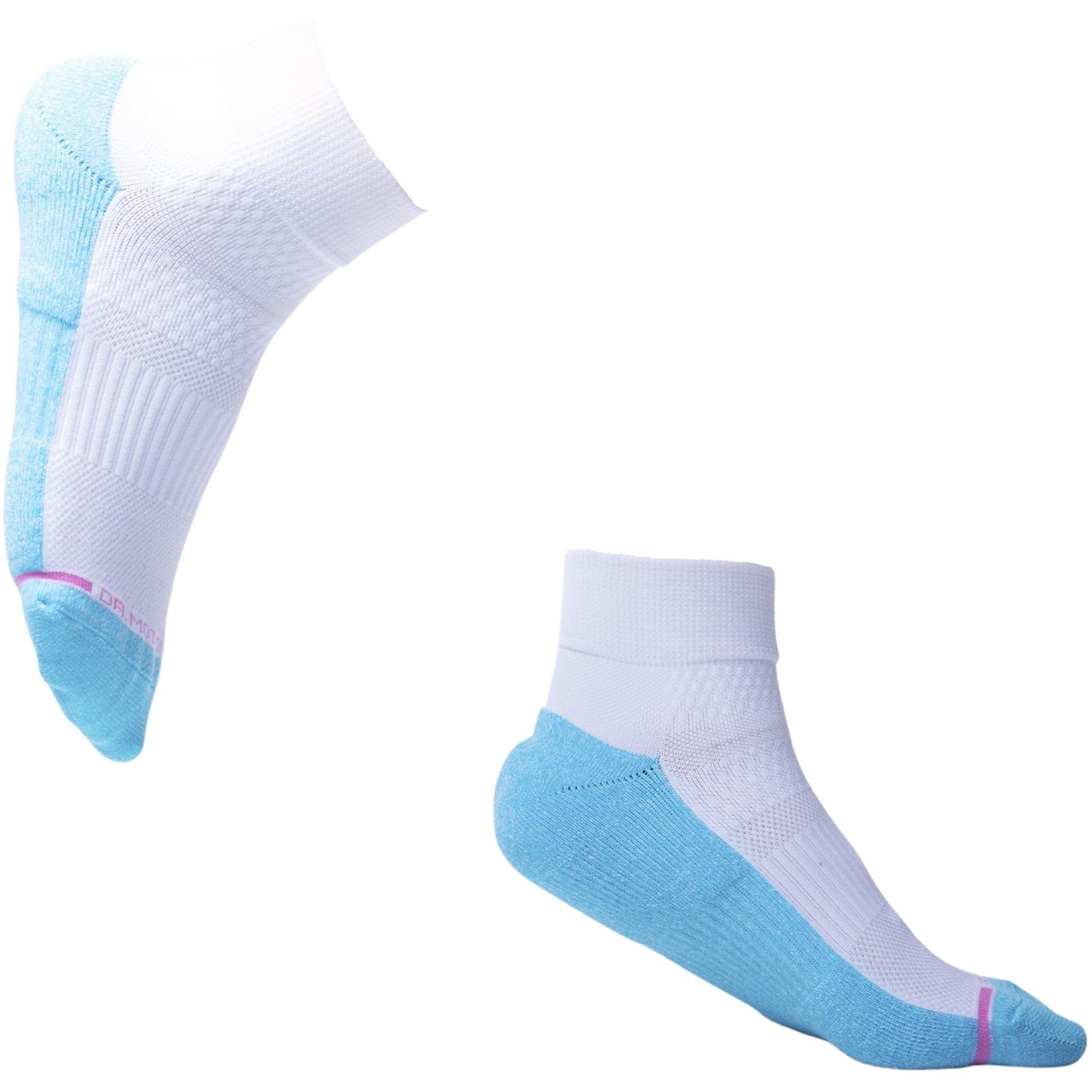 2 pack Solid Colored Half Cushion Compression Quarter Socks Chevy