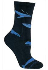 Men's Whales on Navy Socks