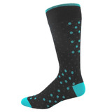 Men's Light Blue Mid-Calf Dotted Socks