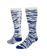 Safari Knee High Sports Socks - White Royal Blue