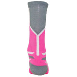 Prime Numbers Crew Sports Socks - (Single Sock) Neon Pink