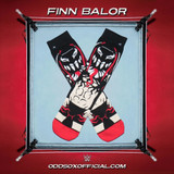Men'S WWE Finn Balor Crew Novelty Socks