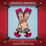 Men's WWE Sasha Banks Crew Novelty Socks
